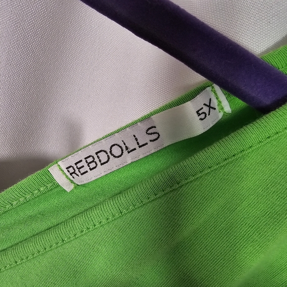 2 FOR 1: Rebdolls Vibrant Red and Green Long Sleeve Dresses - Picture 6 of 10